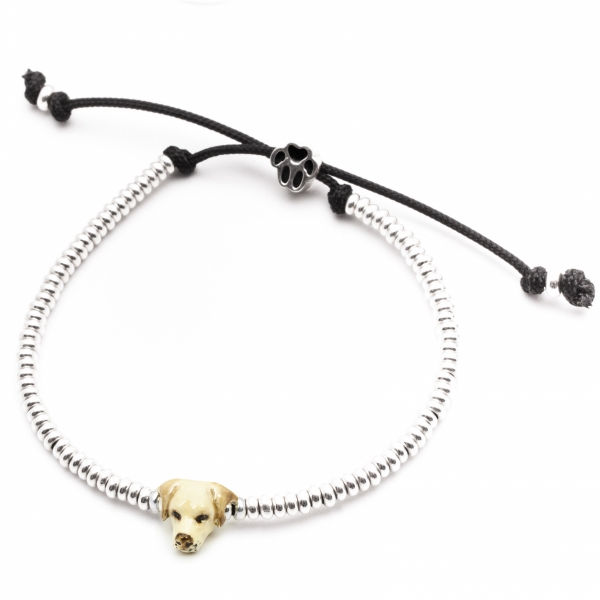 Enamel Labrador Retriever Head Bracelet